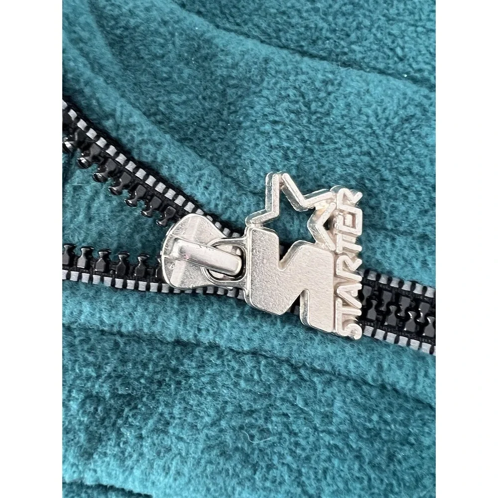 VTG Starter Pro Line Miami Dolphins Fleece Pullover 1/2 Zip Mens Medium Green